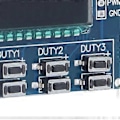 Miniatyrbild 3 av 4: PWM Signalgenerator 3 Kanaler Justerbar Puls Fyrkant Rektangulär Våg Frekvens Driftcykel Modul