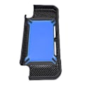Miniatyrbillede 5 af 5: Beskyttelsescover til spillekonsol TPU Drop Protection Beskyttelsesetui Varmeafledning Bagcover til Switch Sort Blå