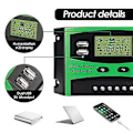 Miniatyrbild 5 av 5: 30a 12v 24v Solcellsladdningsregulator LCD Funktion Dubbel USB