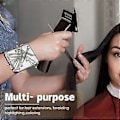 Miniatyrbillede 4 af 5: 8 STK. Hårdelingsring Hårvalgsring 6 Hårsektions Styling Clips Hårdelingsværktøj 2 Rottehaleflettekamme