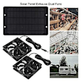 Miniatyrbild 3 av 5: Solpanel Fläkt Kit, 10w 12v Solar Ed Fläkt Utomhus, Portabel Ilator Utsugsfläkt