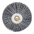 Miniatyrbillede 1 af 4: Nøglemaskinebørste 80x20x10mm Nylon og rustfrit stål Multifunktionel kruset trådhjulsbørste