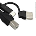 Pikkukuva 5 / 5: USB TypeC uros - USB uros -kaapeli sähköpianon mikrofoniliittimelle