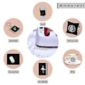 Miniatyrbillede 5 af 5: Sorte Infusible Transfer Ink Ark, 10 Stk. 11,5 cm X 30,5 cm Forudprintet Sublimeringspapir Til Di