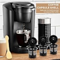 Miniatyrbillede 5 af 5: Permanent Genanvendelig Kaffekapsel Filter Med Rustfrit Stål Mesh Med Ske Til Bryggere