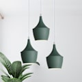 Miniatyrbillede 3 af 4: Moderne Pendellampe Indendørs Hængende Loftlampe Enkel Nordisk Lysekrone Grøn