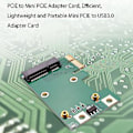 Pikkukuva 2 / 5: Pcie - Mini Pcie -sovitin, ja kannettava Mini Pcie - Usb3.0 -sovitin auto