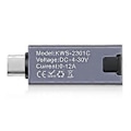Miniatyrbild 3 av 5: Typ-C Multifunktionell Digital Display Amperemeter Effektmätare DC 4-30V 12A Voltmeter Amperemeter Kapacitetstestare KWS-2301C