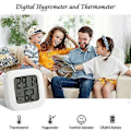 Miniatyrbillede 4 af 5: Indendørs Hygrometer Termometer, 2 stk. Mini Høj Præcision Digital Hygrometer Termometer, Temperaturmåler og Fugtighedsmåler Komfortniveauindikator