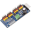 Miniatyrbild 2 av 5: 2st Pca9685 16 Kanal 12 Bit Pwm Servomotor Drivrutin I2c Iic Modul
