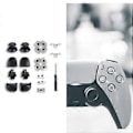 Miniatyrbild 3 av 5: För PS5-Controller L1-R1 L2-R2 Trigger-Knappar 3D-Analog Stick + Konduktiv Gummiknapp Skruvmejsel Reparationskit Hållbart
