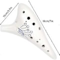 Miniatyrbilde 2 av 5: Ocarina 12 Hull Alto C Keramisk Ocarina Ocarinaer Perfekt Instrument For Nybegynnere, Profesjonelle