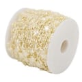 Pikkukuva 4 / 5: 60m Viisisakarainen tähti keinotekoinen helminauha DIY joulukuusen koristeluun kimpun tarvikkeet Beige