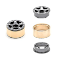 Pikkukuva 4 / 5: 4kpl 12g Messinki Sisäinen Beadlock Rengas Puristin 1.0 Tuuman Vanteet Axial Scx24 1/24 Rc Crawler Autoon