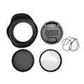 Miniatyrbillede 2 af 5: Cpl Uv Filter Kit 58mm Til Canon Eos 700d 100d 600d 1200d Objektivdæksel Modlysblænde