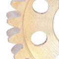Miniatyrbillede 4 af 4: 14mm 24 Tænder Messing Snekke 1.5 Modul Messing Snekkegearhjul til Motordrev Gear