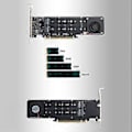 Pikkukuva 4 / 5: PCI-E X16 - NVME M.2 -liitännälle M-avaimella varustetuille 4 SSD-levylle RAID-nousukorttisovitin PCI-E Spli