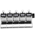Miniatyrbillede 1 af 5: Mekanisk Tæller Metal Manuel Klikker 4-Cifret 5 Enheder Rustfrit Stål Tælle Hardware Værktøj