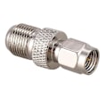 Miniatyrbilde 3 av 4: F Type Fe Til Sma Plugg Koaksial Adapter Kobling Sølv T