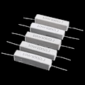 Miniatyrbillede 4 af 5: 5 stk. 10w Watt 100 Ohm 5% Aksiale Trådviklede Cementmodstande