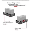 Miniatyrbilde 5 av 5: NP-F Batterilader Metall Batteriadapterplate USB DC12V DC8V DC Utganger 1/4In for NP-F970/F950/F930/F770F750/F570