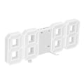 Miniatyrbild 2 av 5: 3D LED Digital Klocka: Intelligent Röststyrning, Tid, Datum, Temperaturvisning, Vit Skal Grön Text
