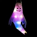 Miniatyrbillede 2 af 5: Halloween Dekorativt Venue Layout Rekvisitter, Spøgelsesventilator LED Glødende Spøgelseshænger Vedhæng Hængende Dekoration, E