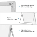 Miniatyrbilde 3 av 5: Whiteboard med D for skrivebord, dobbeltsidig tavle, PLR-stativ for skole