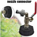 Miniatyrbilde 2 av 5: Tank Tap 1000L S60X6 IBC Tap Connector med 1/2 slangekobling, avløpstankadapter, for hagekran, for tankadapter (1 stk)