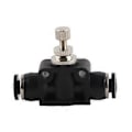 Miniatyrbillede 3 af 4: 5 stk. Pneumatisk Drosselventil Holdbar PVC Kompressionsmodstand Tilslutningstilbehør 4 mm