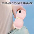 Miniatyrbild 3 av 4: Bärbar Halsfläkt, 2000mah LCD-Display Uppladdningsbar (rosa)