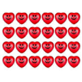 Miniatyrbillede 1 af 5: 24 stk. Valentinsdag Hjerte Stressbolde, Røde Smileys Ansigtsbolde, Hjerteformede Skumbolde til Børn og Voksne