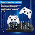 Pikkukuva 5 / 5: Pystysuuntainen jäähdytysteline / Slim-konsolille, nopea latausasema Playstation 5 -peliohjaimelle, lataustelakka, musta