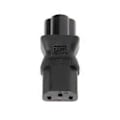 Miniatyrbillede 1 af 5: IEC 320 C13 Hun Til C6 Han 3-Benet Kløverblad Stik Konverter AC Strømadapter