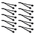 Pikkukuva 1 / 5: 10kpl 20cm Näytönohjain 8 Pin Naaras - 2x8p(6+2)pin Jatkojohto Pcie Pci 1