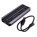 Miniatyrbilde 2 av 5: Dual Protocol SSD NVME M2 Harddisk Kabinett RGB Aluminium M.2 til USB3.1 Gen1 5Gbps Gen2 10Gbps Type C NGFF NVME Case