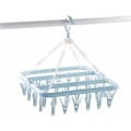 Miniatyrbild 1 av 2: Sock Drying Rack, Plastic Laundry Drying Rack med 30 vindtäta krokar, Modern Style Folding Hanger, för strumpor, underkläder, skoinlägg, etc-
