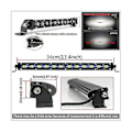 Miniatyrbild 3 av 5: Beach 18w 8 tum 6led Bar För Off- Beach Enkelradigt Centergaller