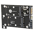 Miniatyrbillede 2 af 4: SATA Adapter, Adapterkort Dobbelt MSATA Adapterkort Harddisk Læser Tidstestet Holdbarhed