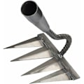 Miniatyrbillede 1 af 5: Havearbejde rive, lugejern rive, have scarifier rive, metal tung rive, 4-tandet sømrive stål rive landbrugsredskaber metal havearbejde rive