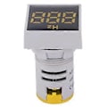 Miniatyrbillede 1 af 4: Firkantet Digital Display LED Indikationslys AC100~380V 20~75Hz Frekvensmåling (Gul)