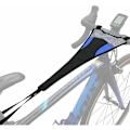 Miniatyrbillede 1 af 3: Hometrainer cykel, cykel sved net, cykel ramme sved beskyttelse, forhindre cykel i korrosion til indendørs cykling træning-sort og blå-Fei Y