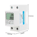 Miniatyrbild 2 av 4: 5-80A DDM15SC LCD Digital Display Enfas Din-skena Elektronisk Energi KWh Mätare