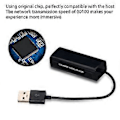 Miniatyrbilde 3 av 5: Ethernet-adapter for spillkonsoll, USB 2.0 til 10/100 Mbps RJ45 Gigabit Ethernet LAN Nettverksadapter Nettverksutvidelseskort