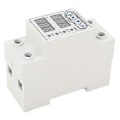 Miniatyrbilde 2 av 5: Spenning Strøm Beskyttelse Auto Reset Digitalt Display Over Under Spenning Beskyttelsesenhet For Hjem Hotell 2p 220v Ac 63a