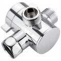 Miniatyrbilde 1 av 5: 3-veis dusjfordelerventil G1/2in Multifunksjons vannseparatoradapter Dusjtilbehør Dusjhode reservedel for bad-Fei Yu