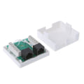 Miniatyrbillede 5 af 5: 2-port Cat6 Inline Rj45 vægkobler Jack Adapter 2 porte Rj45 Junction Box