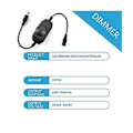 Miniatyrbillede 4 af 5: 3 stk. 12v-24v S Lysdæmper S 2a Pwm Lysdæmper Inline Lysdæmper S Til Led