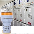 Miniatyrbild 5 av 5: AD16-22DS LED Indikatorlampa Digital Display Voltmeter AC 60V-500V Spänningsmätare Gul