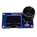 Miniatyrbilde 1 av 5: 0,96 tommers OLED-skjermmodul med knapper EC11 roterende koder IIC-grensesnitt LCD-skjerm